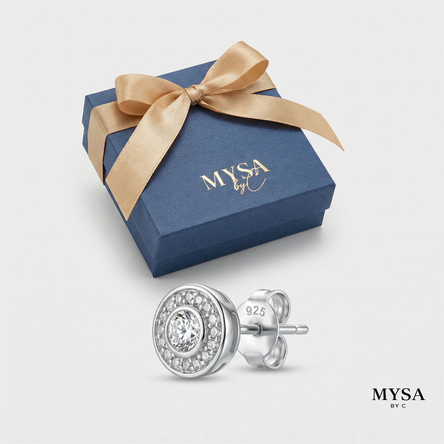 Orbit Moissanite Studs