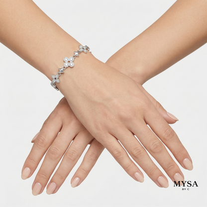 Floral Glow Bracelet Sterling Silver 925
