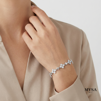 Floral Glow Bracelet Sterling Silver 925