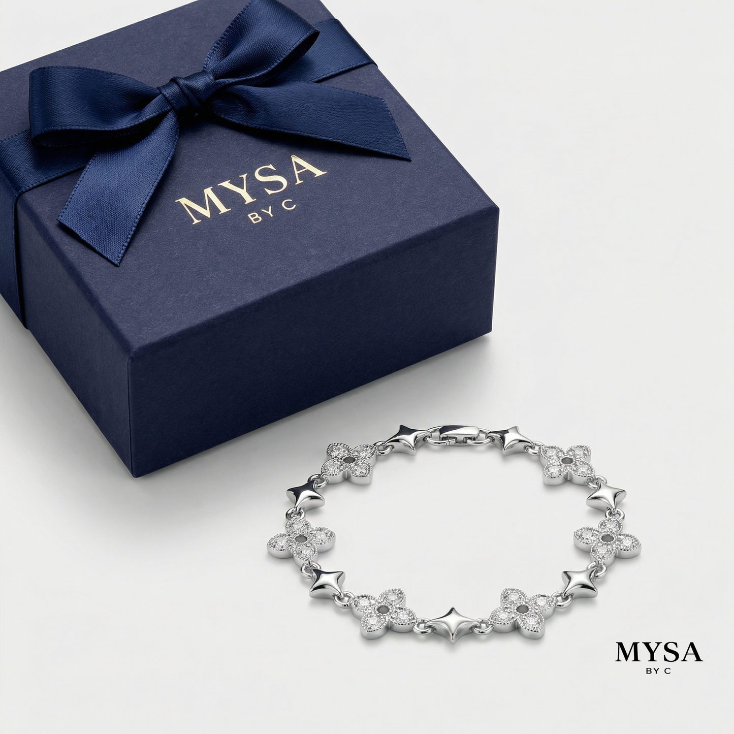 Floral Glow Bracelet Sterling Silver 925