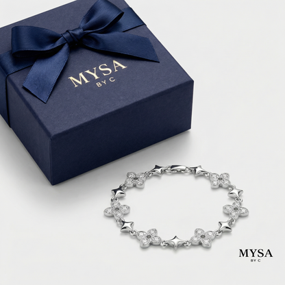 Floral Glow Bracelet Sterling Silver 925