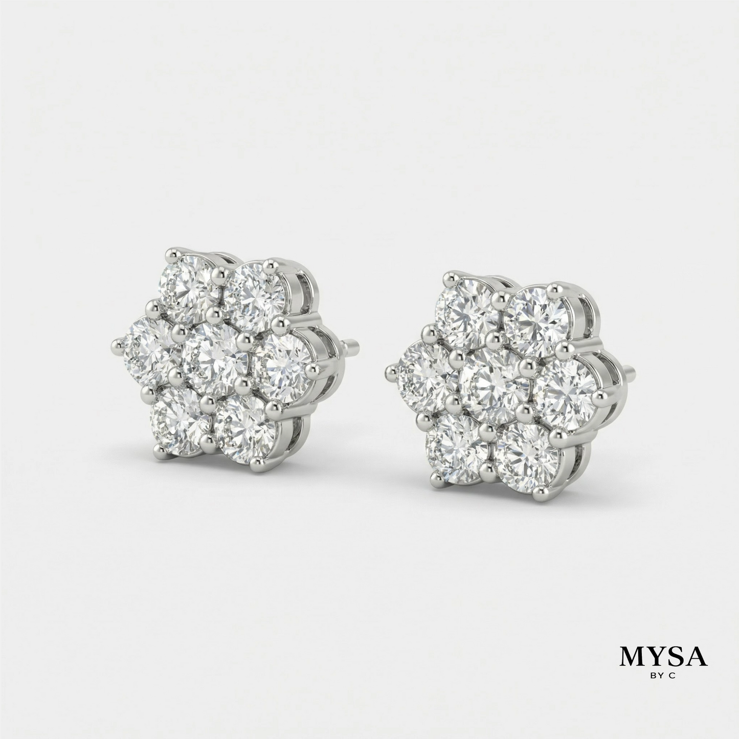 Bloom Moissanite Studs