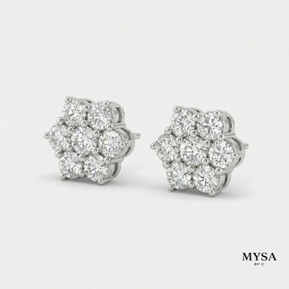 Bloom Moissanite Studs
