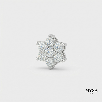 Blossom Moissanite Studs