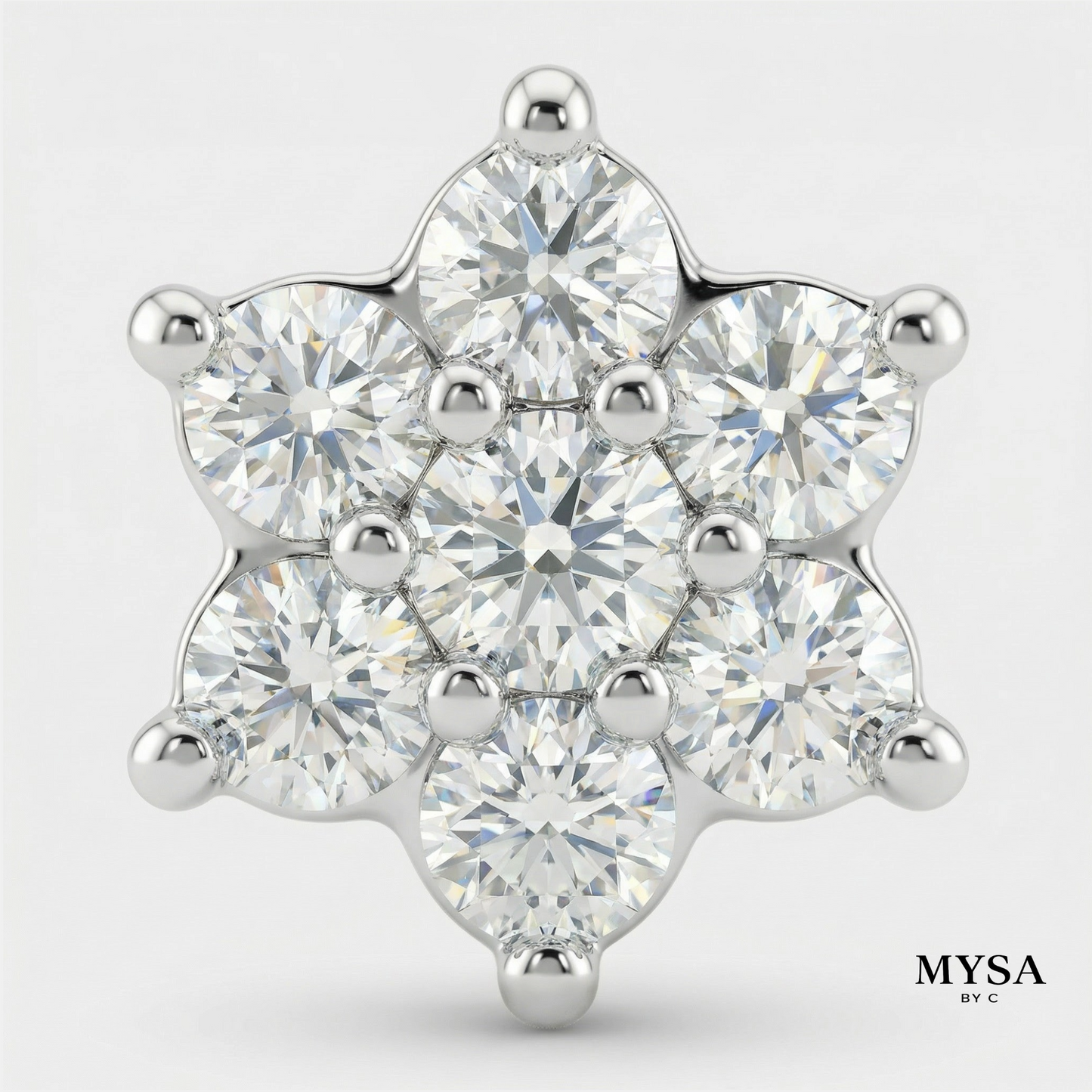 Blossom Moissanite Studs