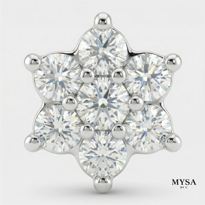 Blossom Moissanite Studs