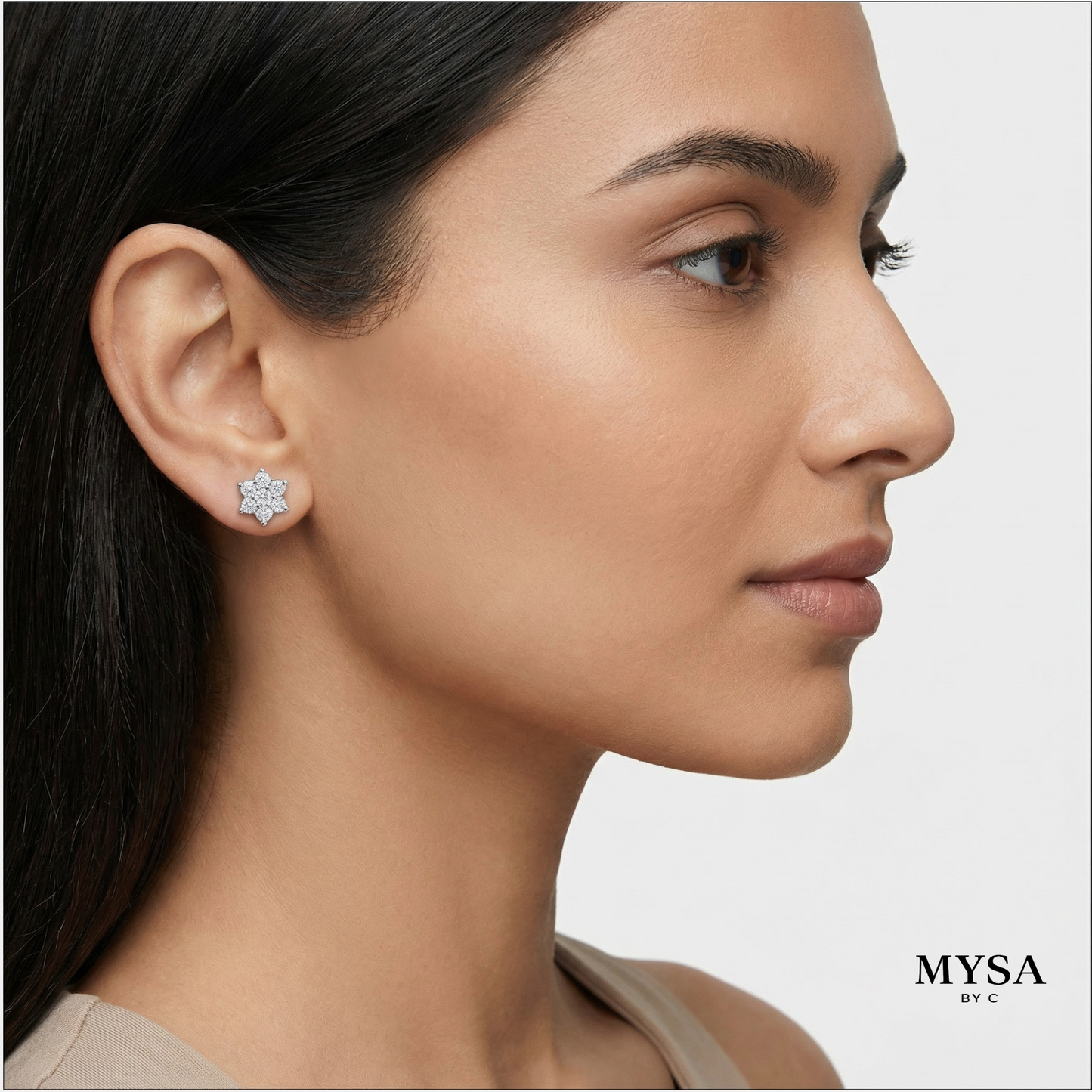 Blossom Moissanite Studs