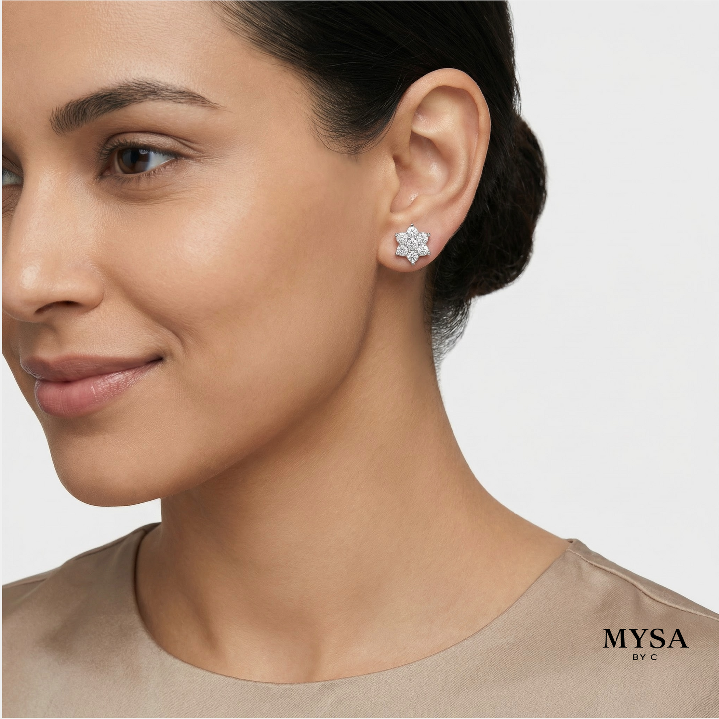 Blossom Moissanite Studs