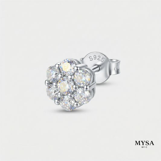 Flora Moissanite Studs