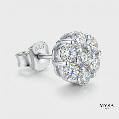 Flora Moissanite Studs