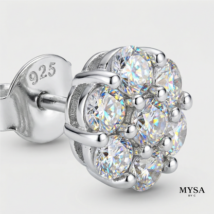 Flora Moissanite Studs