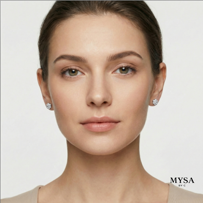 Flora Moissanite Studs
