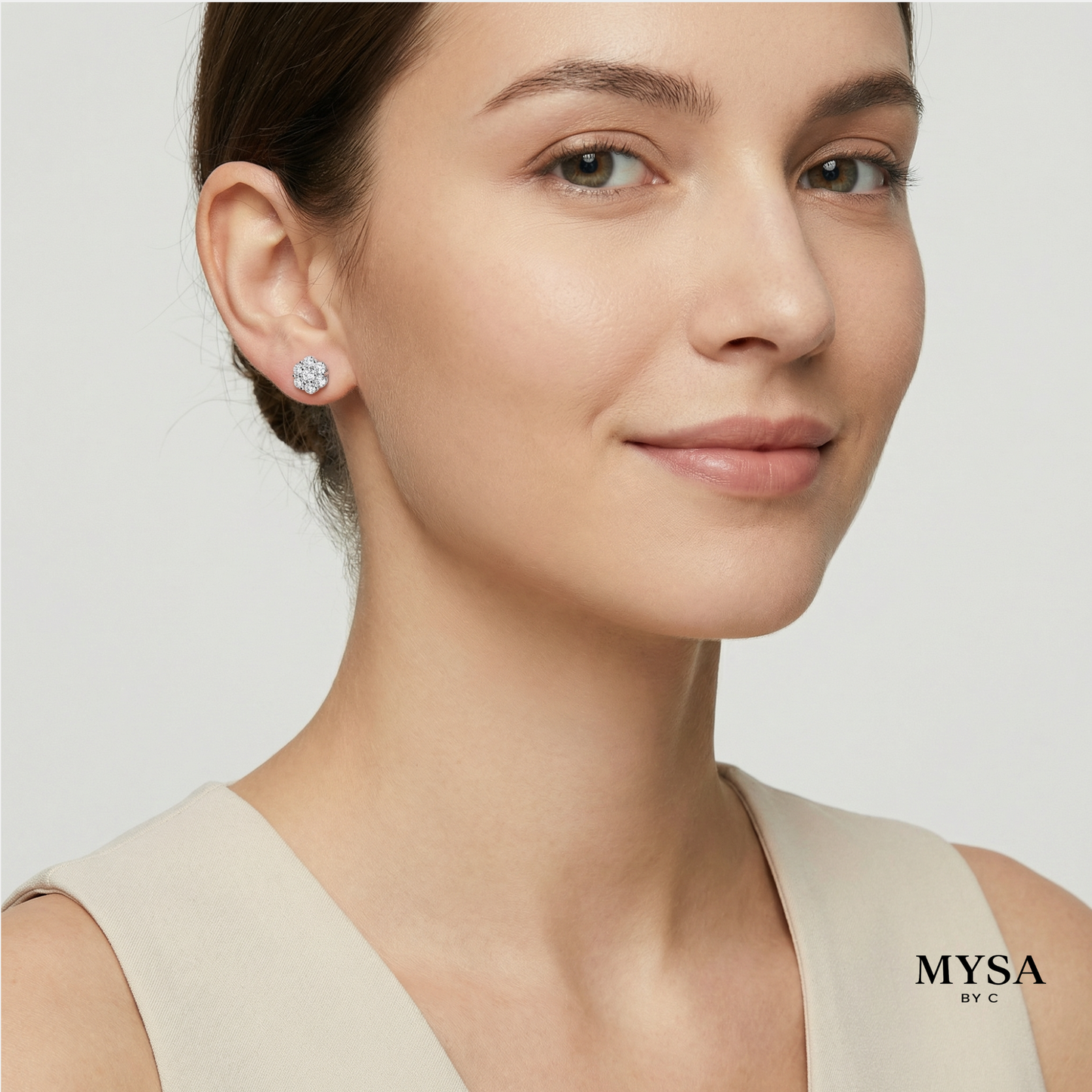Flora Moissanite Studs