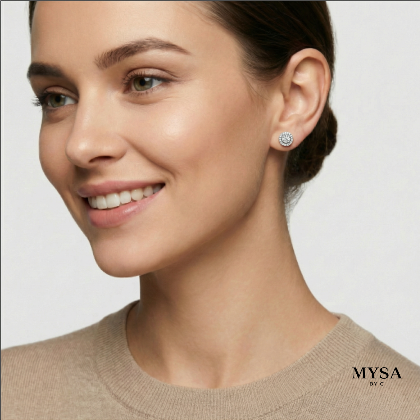 Luna Moissanite Studs