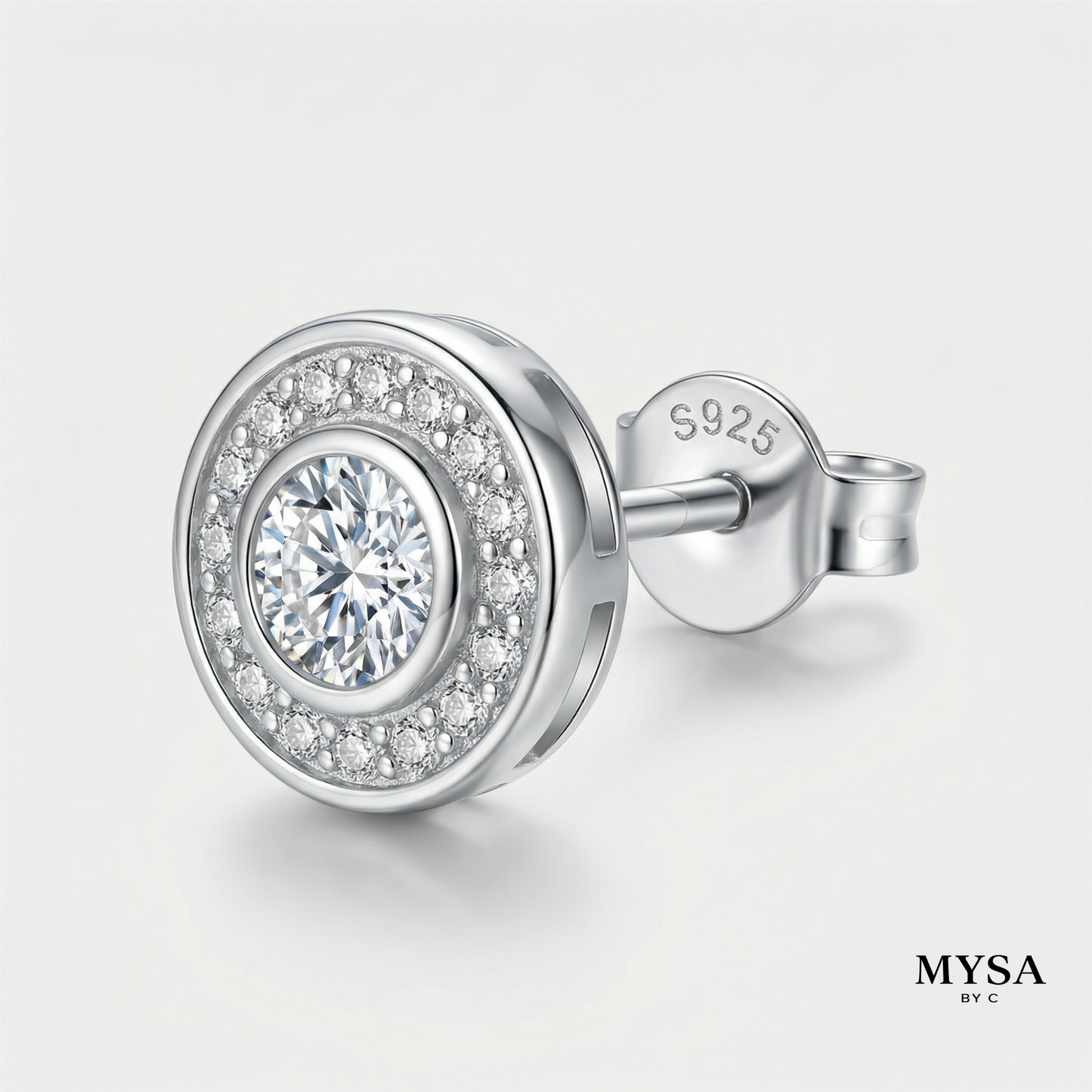 Orbit Moissanite Studs