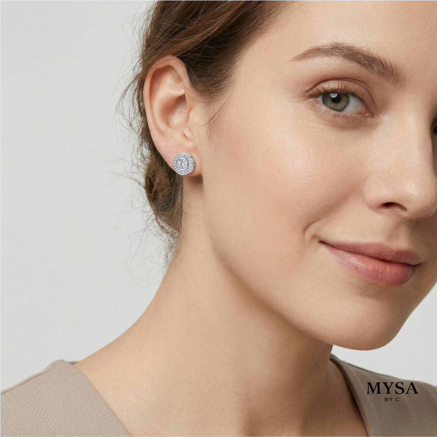 Orbit Moissanite Studs