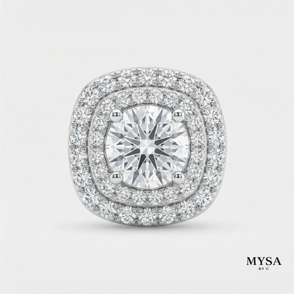 Pavé Moissanite Studs
