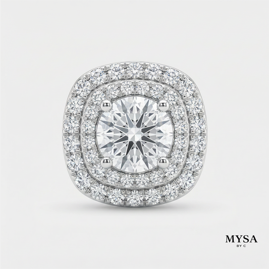 Pavé Moissanite Studs