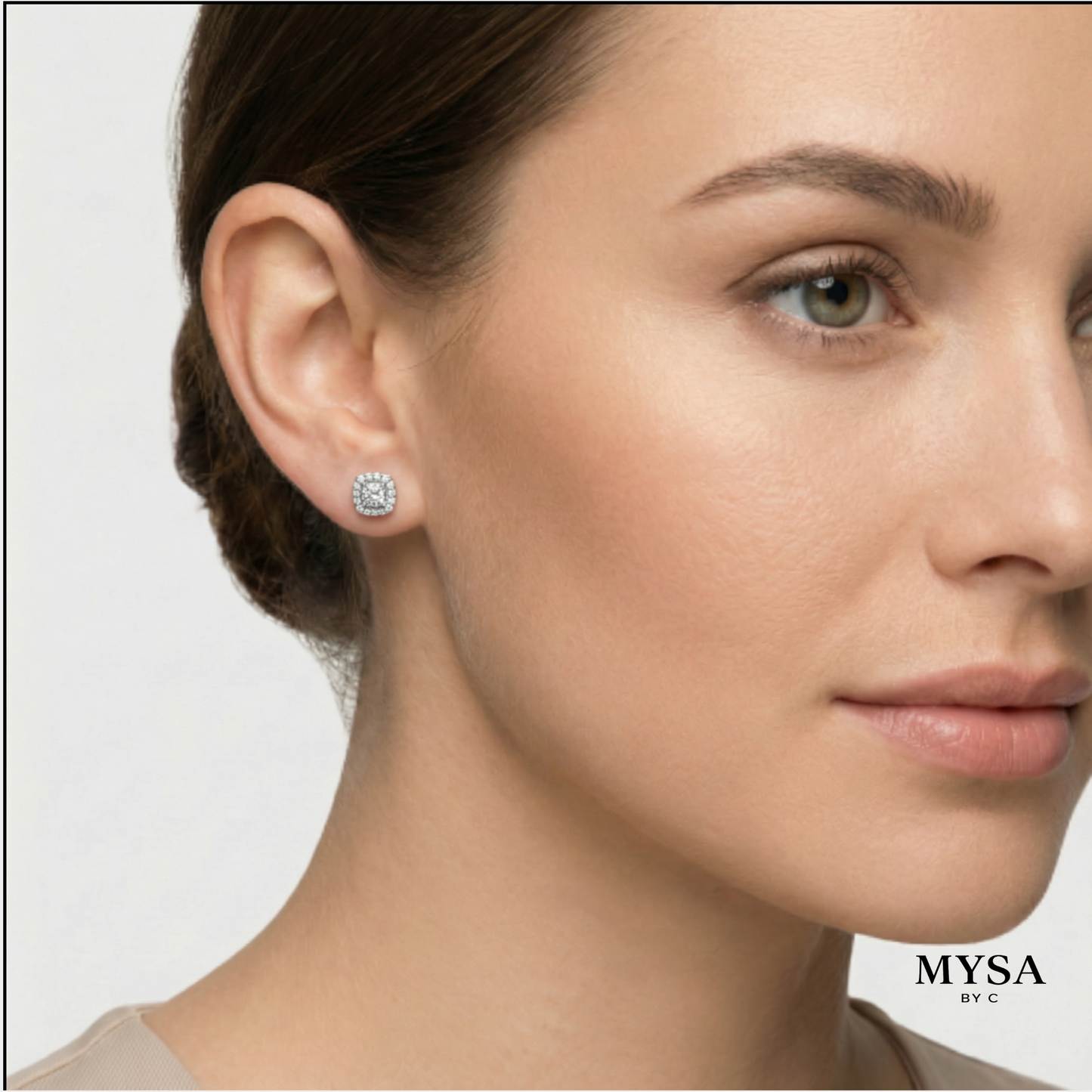 Pavé Moissanite Studs