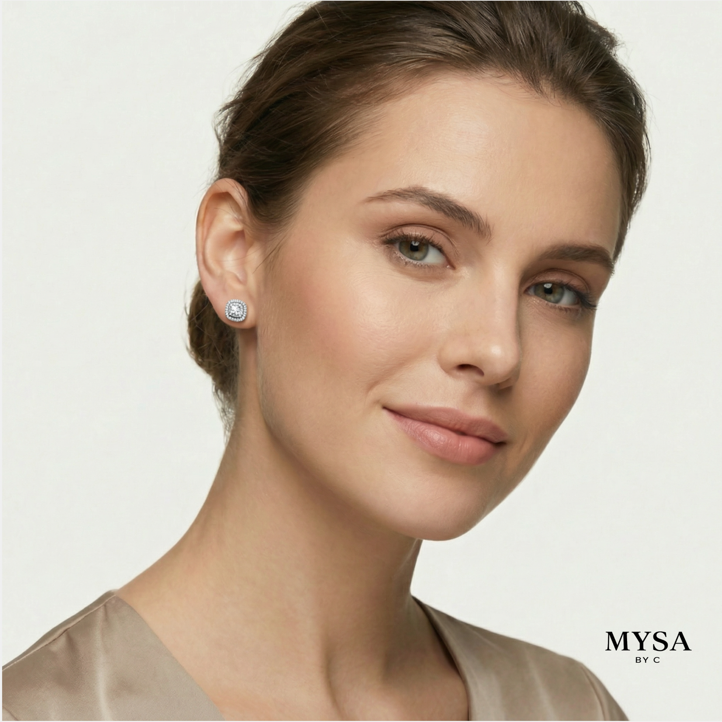 Pavé Moissanite Studs