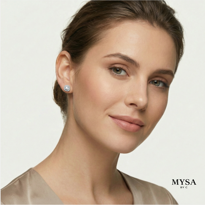 Pavé Moissanite Studs