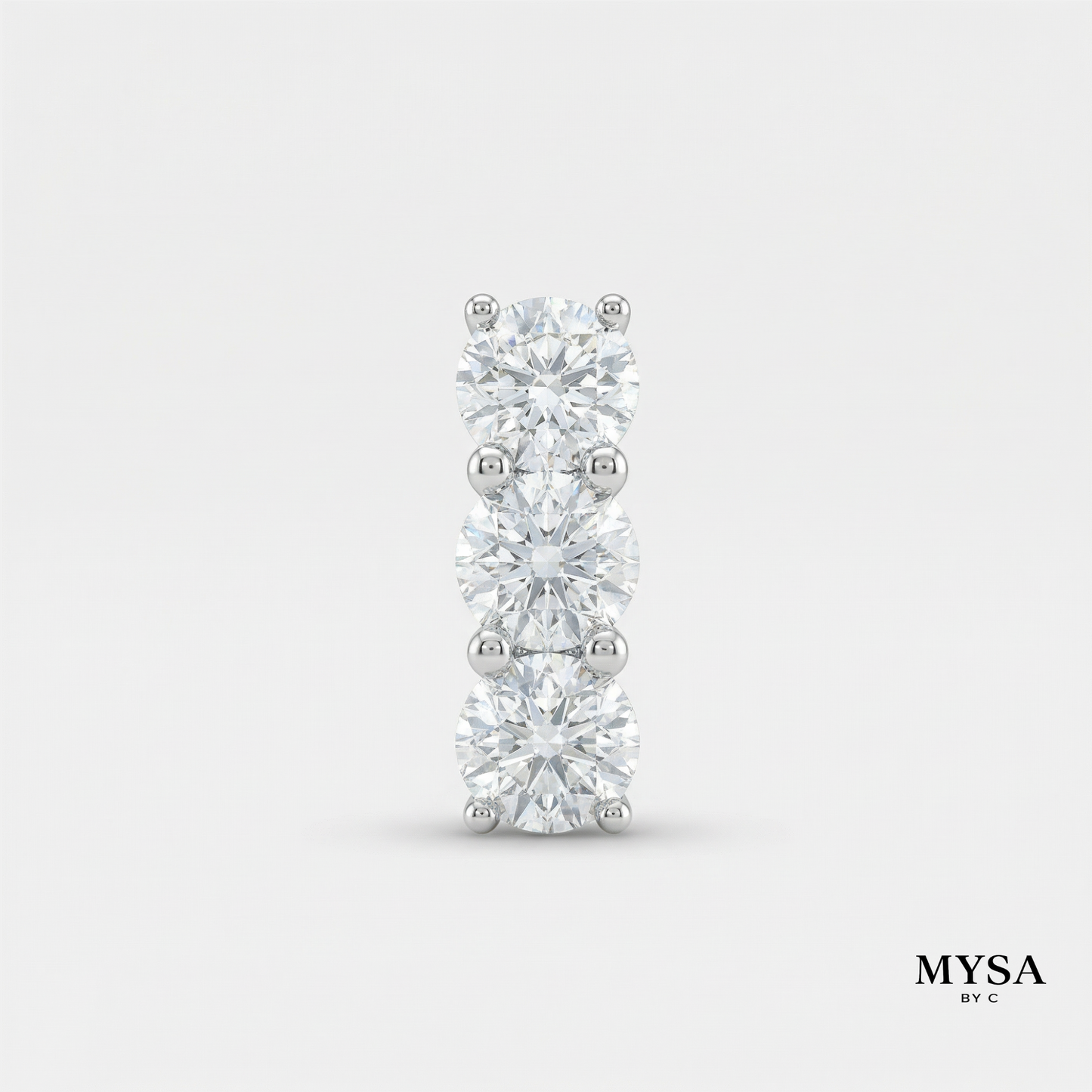 Trio Zircon Stud Earrings