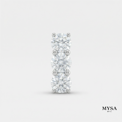 Trio Zircon Stud Earrings