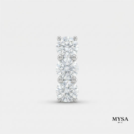 Trio Zircon Stud Earrings