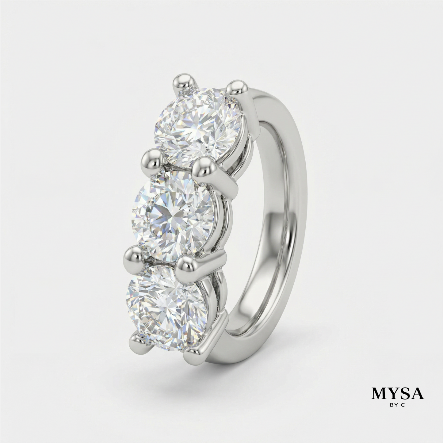 Trio Zircon Stud Earrings