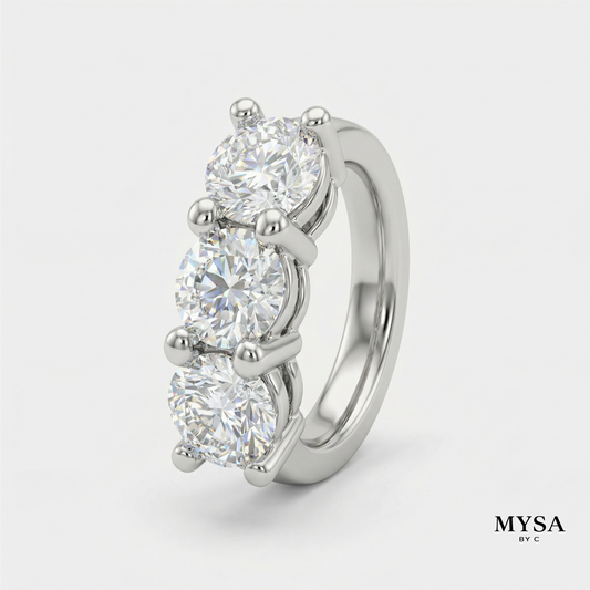 Trio Zircon Stud Earrings