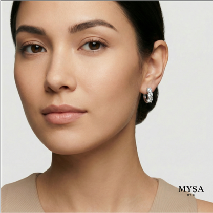 Trio Zircon Stud Earrings