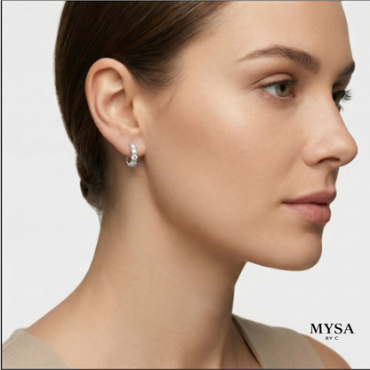 Trio Zircon Stud Earrings