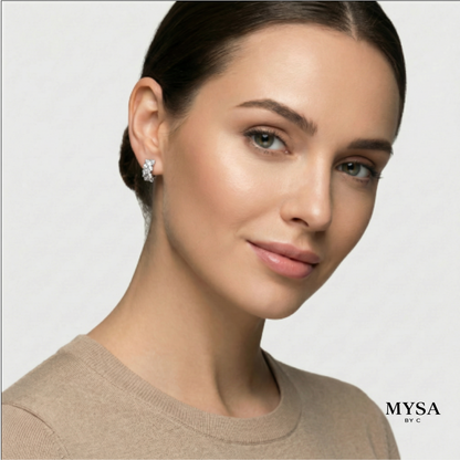 Trio Zircon Stud Earrings
