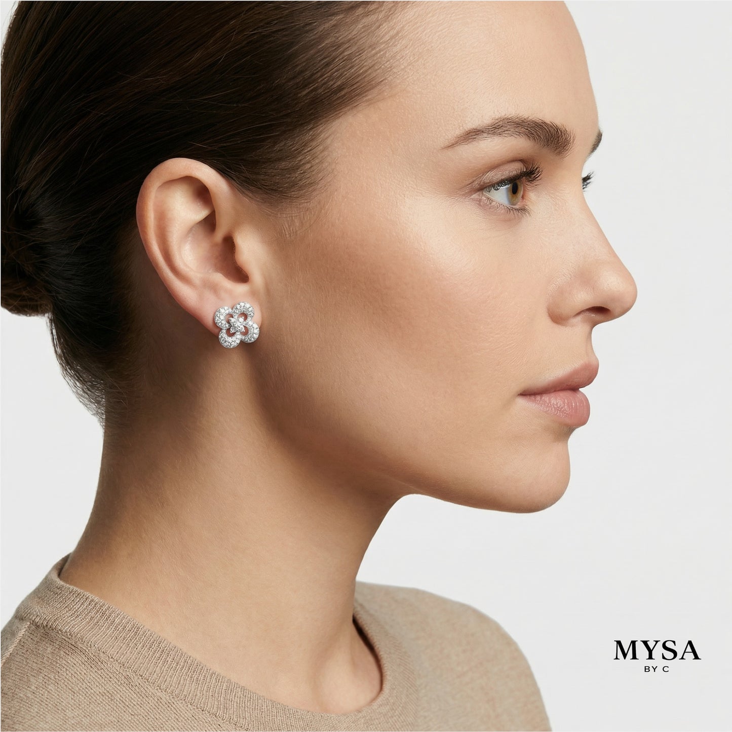 MYSA Clover Bloom Stud Earrings
