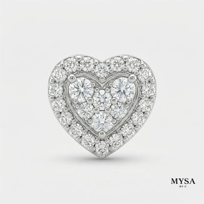 MYSA Amour Heart Stud Earrings