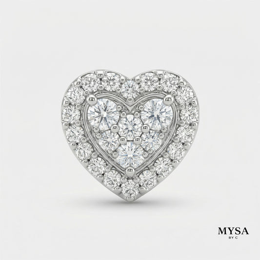 MYSA Amour Heart Stud Earrings