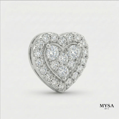 MYSA Amour Heart Stud Earrings