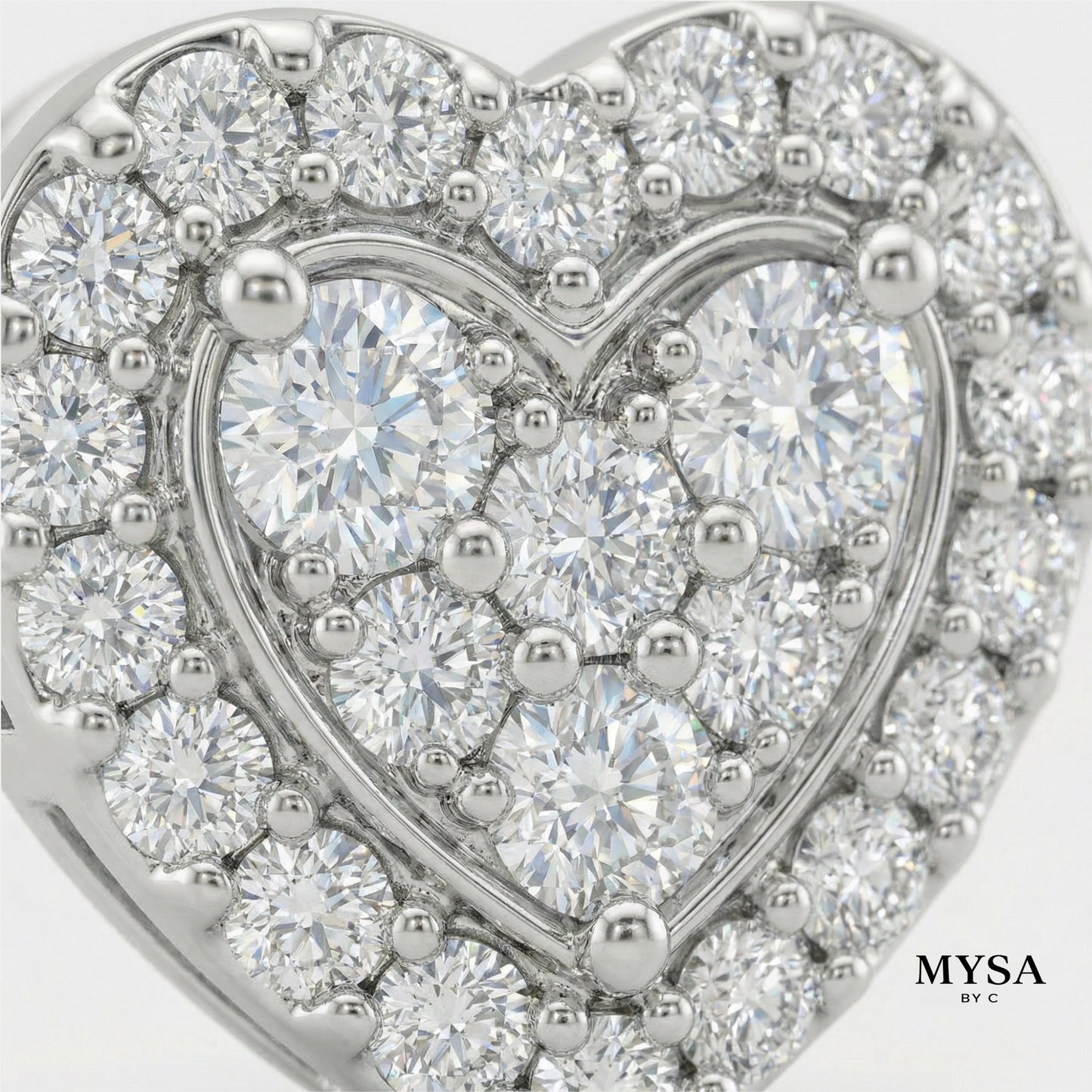 MYSA Amour Heart Stud Earrings