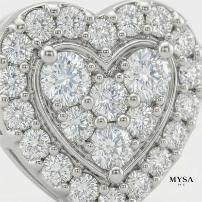 MYSA Amour Heart Stud Earrings