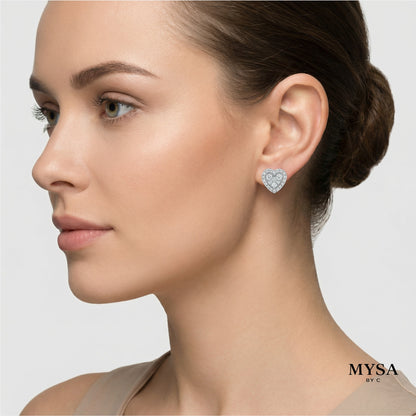 MYSA Amour Heart Stud Earrings