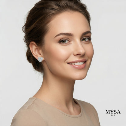 MYSA Amour Heart Stud Earrings