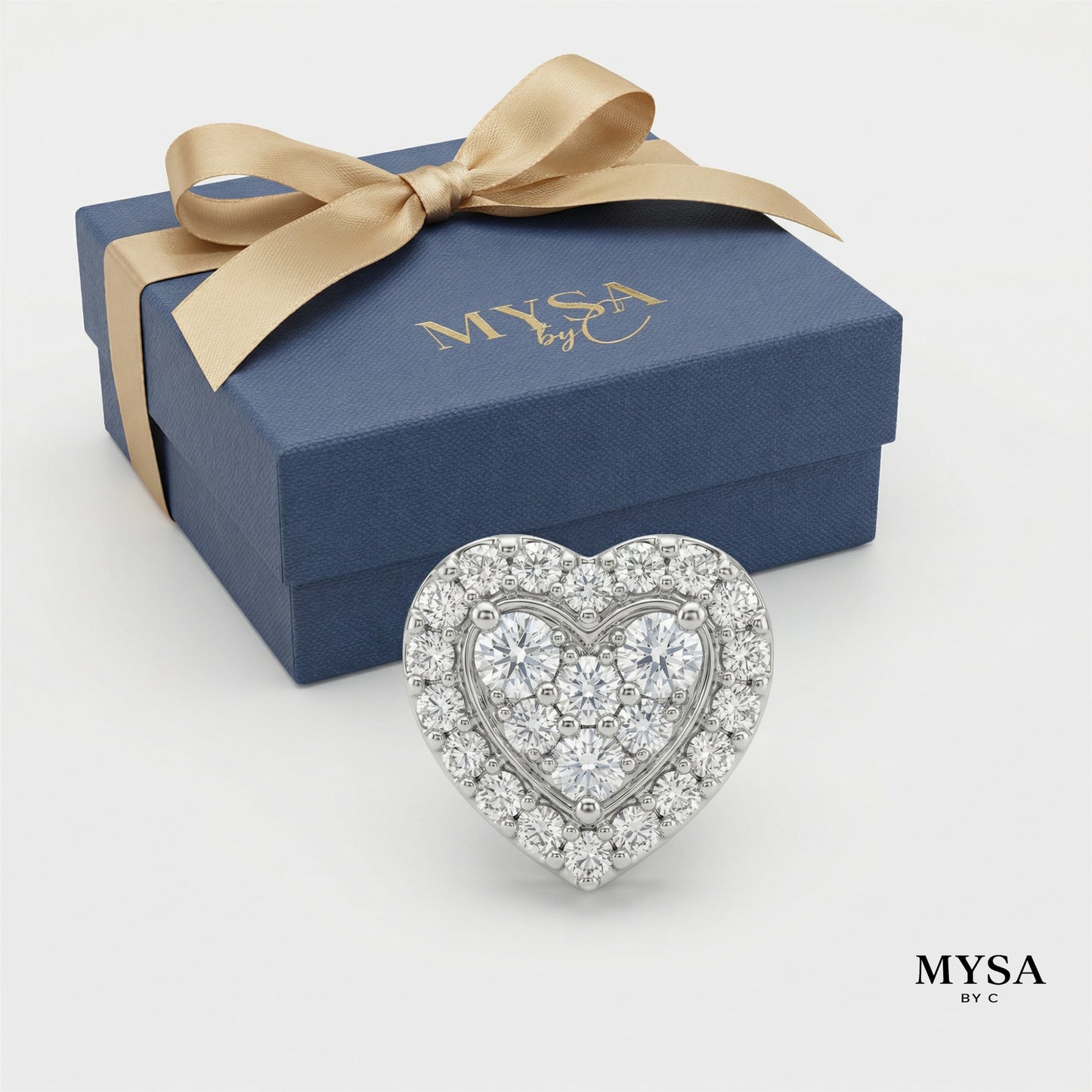 MYSA Amour Heart Stud Earrings