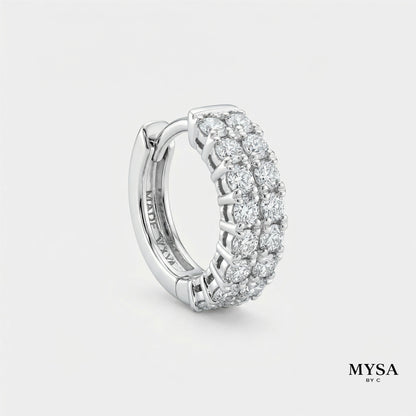 MYSA Luna Pavé Mini Hoop Earrings