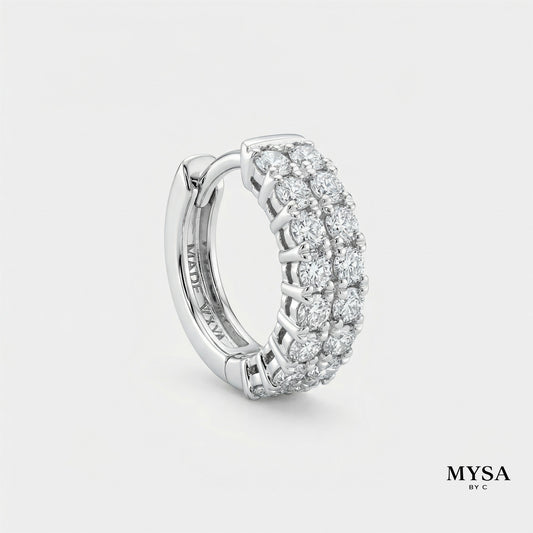 MYSA Luna Pavé Mini Hoop Earrings