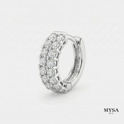 MYSA Luna Pavé Mini Hoop Earrings