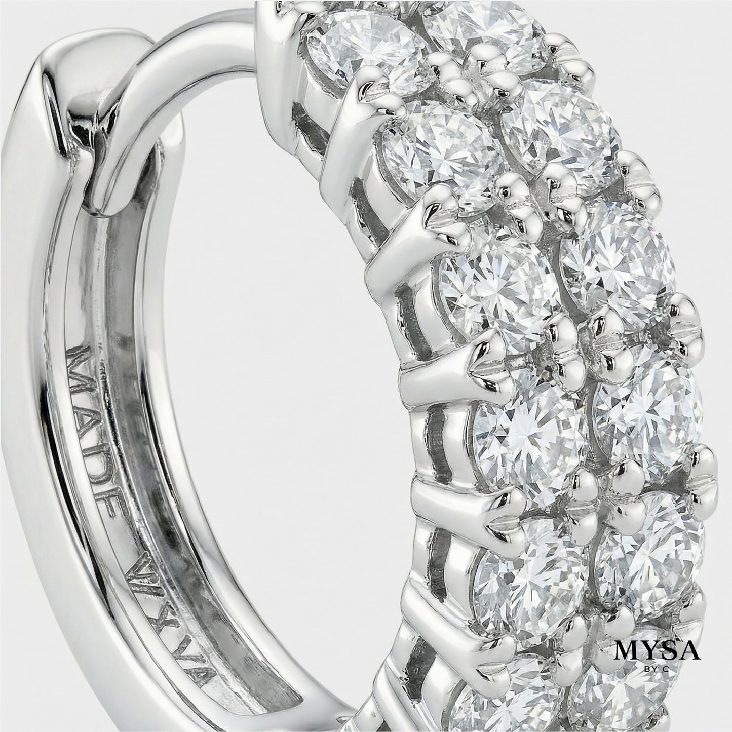 MYSA Luna Pavé Mini Hoop Earrings