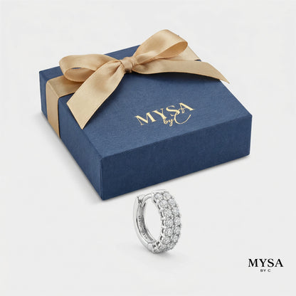 MYSA Luna Pavé Mini Hoop Earrings