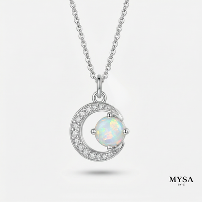 Circle Glow Moissanite Necklace