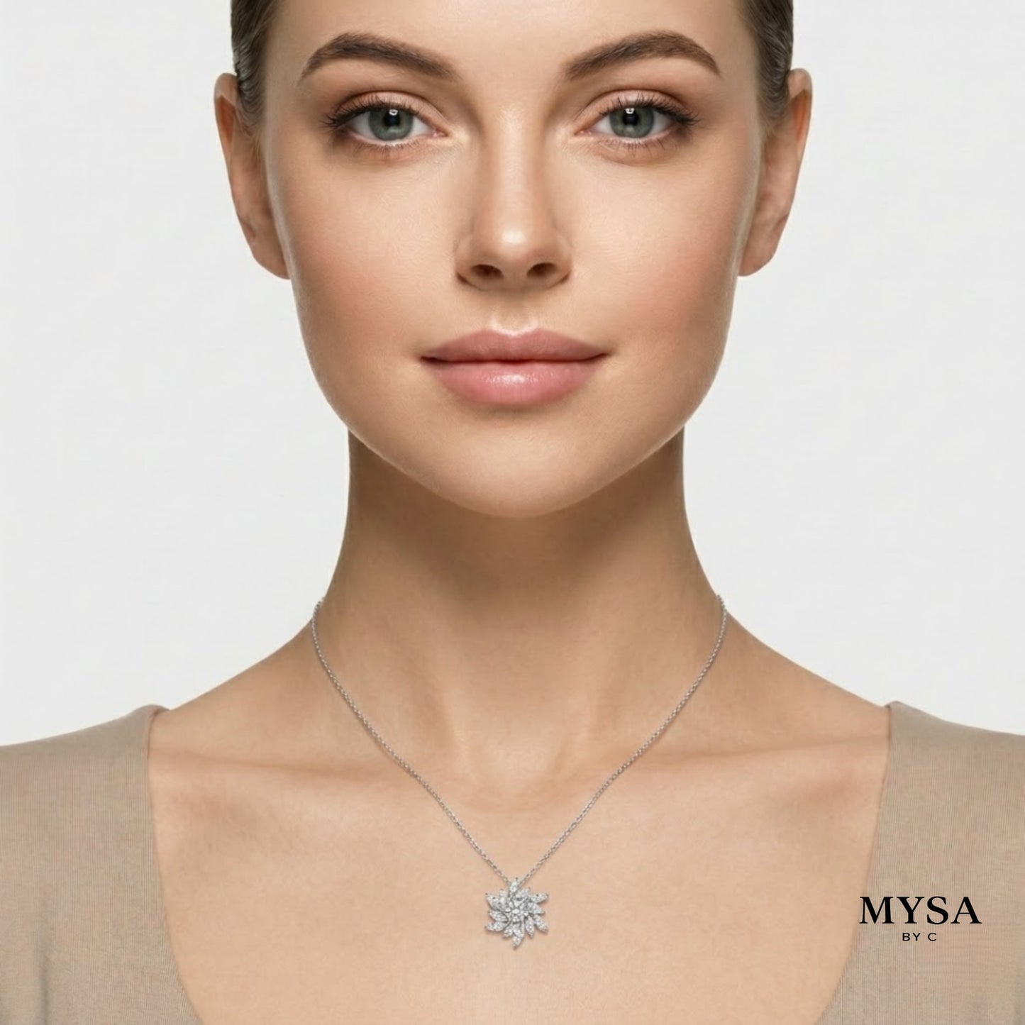 Swirl Moissanite Pendant Necklace