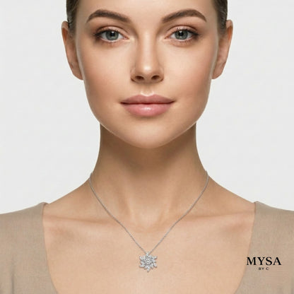 Swirl Moissanite Pendant Necklace